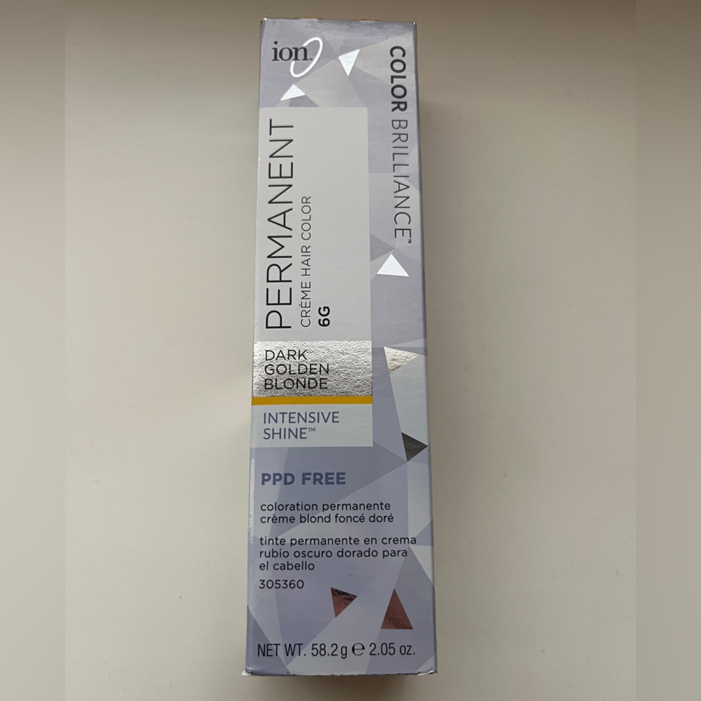 Ion Color Brilliance Permanent Crème Hair Color - 6G Dark Golden Blonde